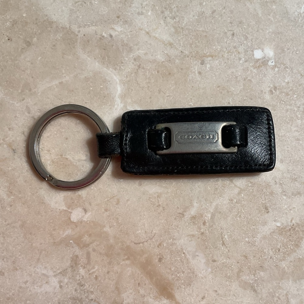 Vintage Coach leather key ring